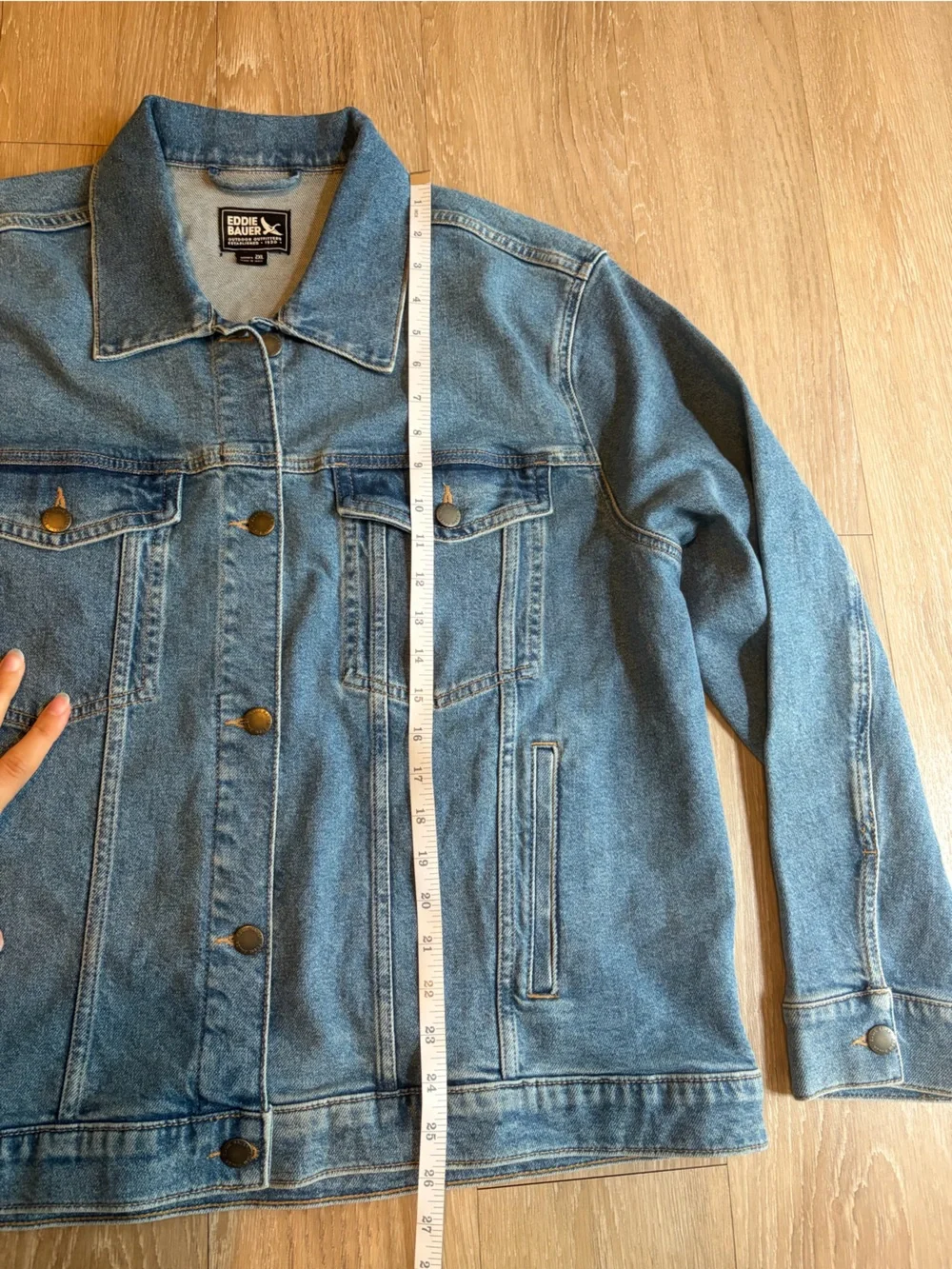 Eddie Bauer Blue Classic Denim Jacket